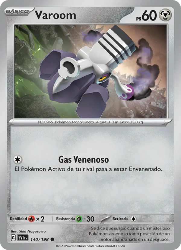 Carta Varoom de la expansión Escarlata y Púrpura, número 140/198