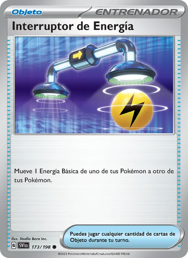 Carta Interruptor de Energía de la expansión Escarlata y Púrpura, número 173/198