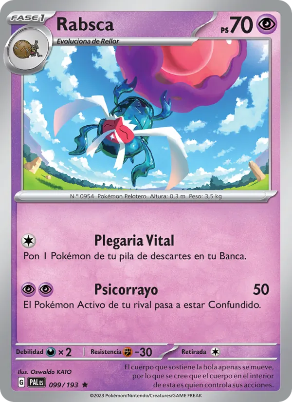Carta Rabsca de la expansión Evoluciones en Paldea, número 099/193