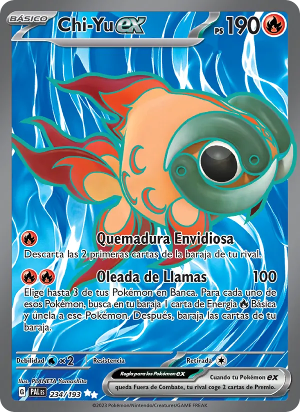 Carta Chi-Yu ex de la expansión Evoluciones en Paldea, número 234/193