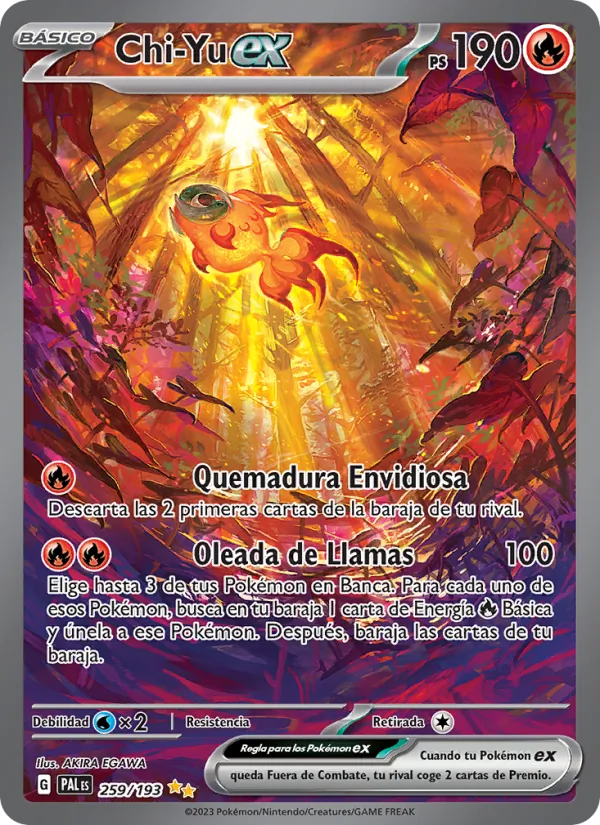 Carta Chi-Yu ex de la expansión Evoluciones en Paldea, número 259/193