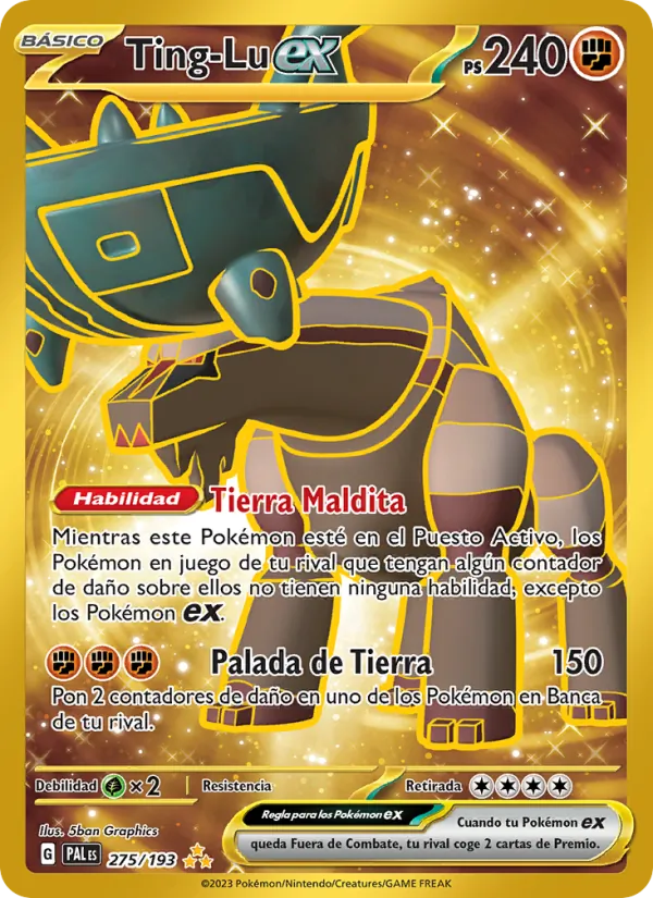 Carta Ting-Lu ex de la expansión Evoluciones en Paldea, número 275/193