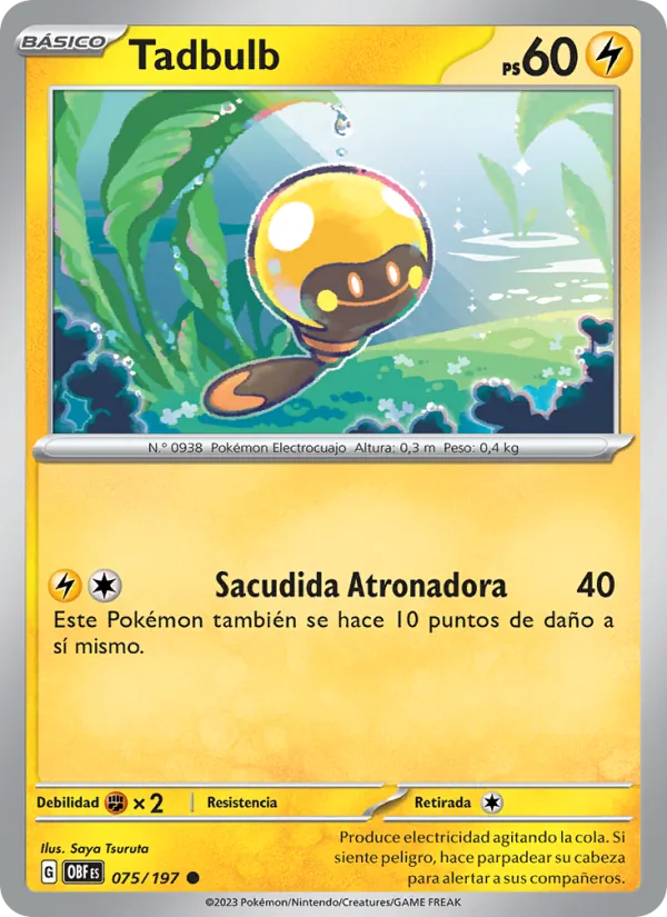 Carta Tadbulb de la expansión Llamas Obsidianas, número 075/197