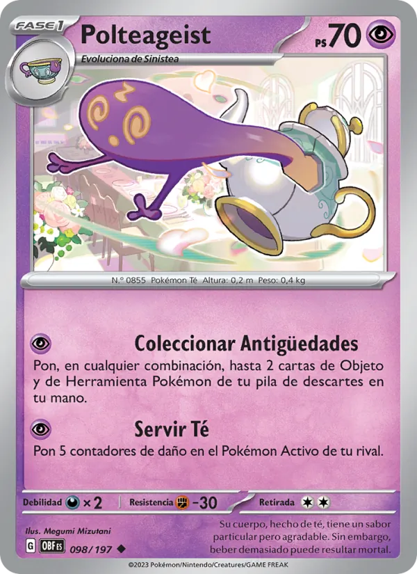 Carta Polteageist de la expansión Llamas Obsidianas, número 098/197