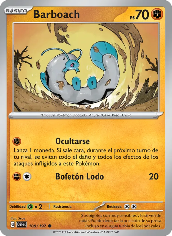 Carta Barboach de la expansión Llamas Obsidianas, número 108/197
