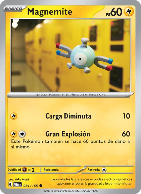 Carta Magnemite de la expansión 151, número 081/165
