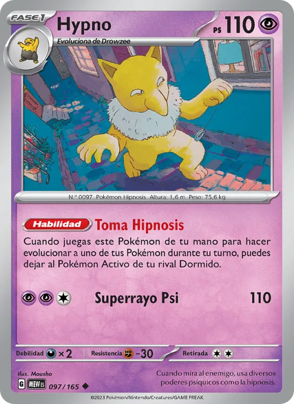 Carta Hypno de la expansión 151, número 097/165