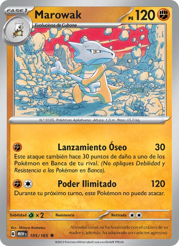 Carta Marowak de la expansión 151, número 105/165