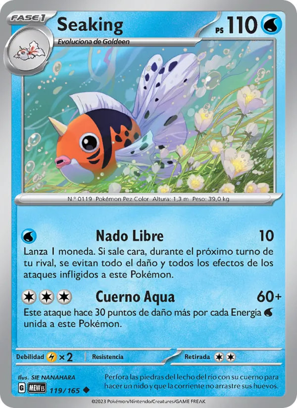 Carta Seaking de la expansión 151, número 119/165