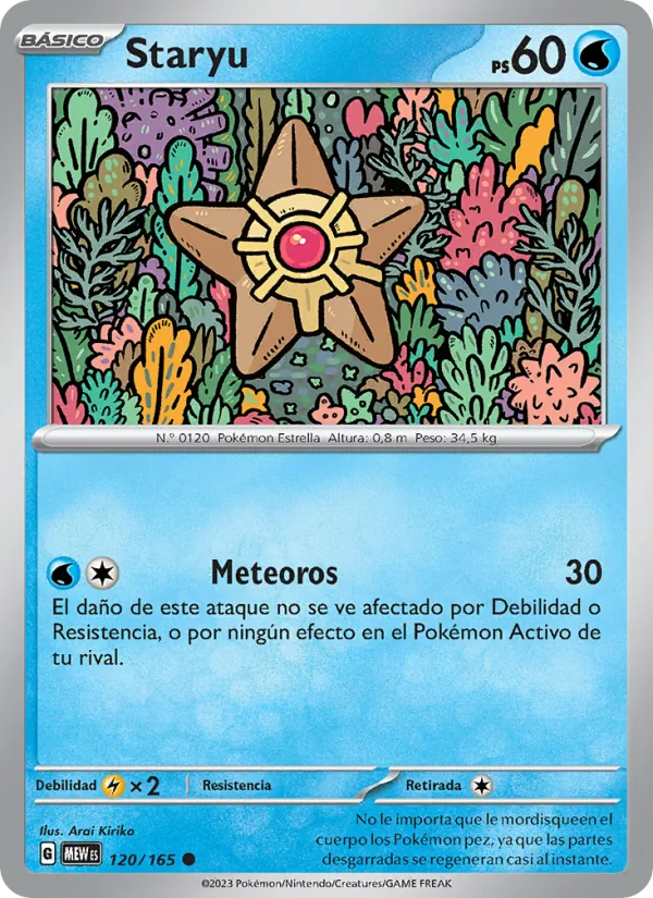 Carta Staryu de la expansión 151, número 120/165