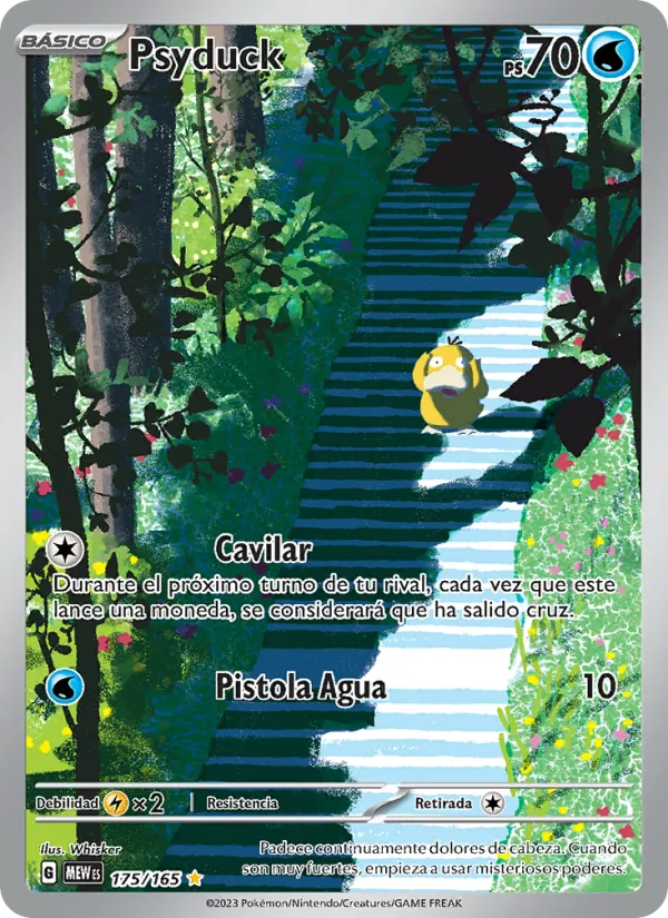 Carta Psyduck de la expansión 151, número 175/165