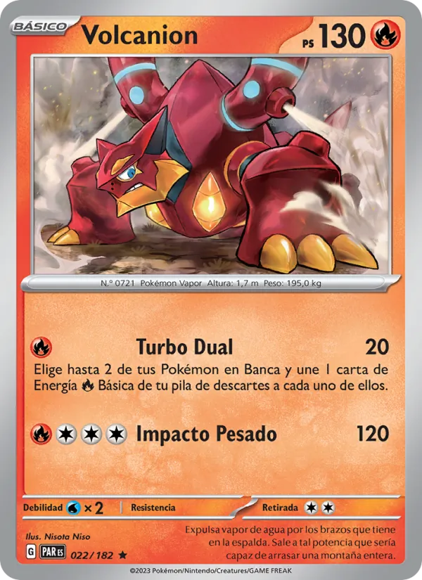Carta Volcanion de la expansión Brecha Paradójica, número 022/182