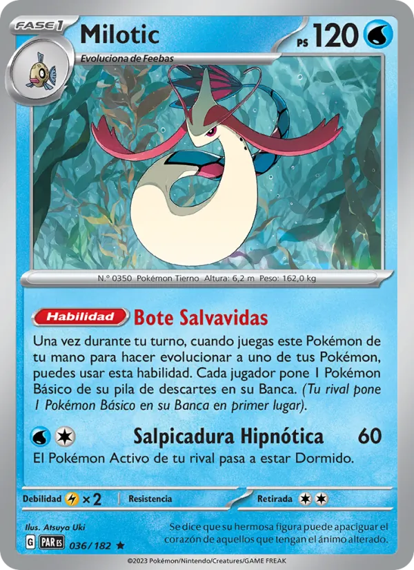 Carta Milotic de la expansión Brecha Paradójica, número 036/182