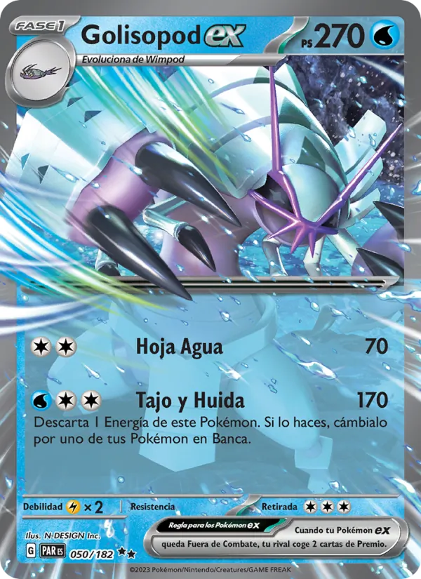 Carta Golisopod ex de la expansión Brecha Paradójica, número 050/182