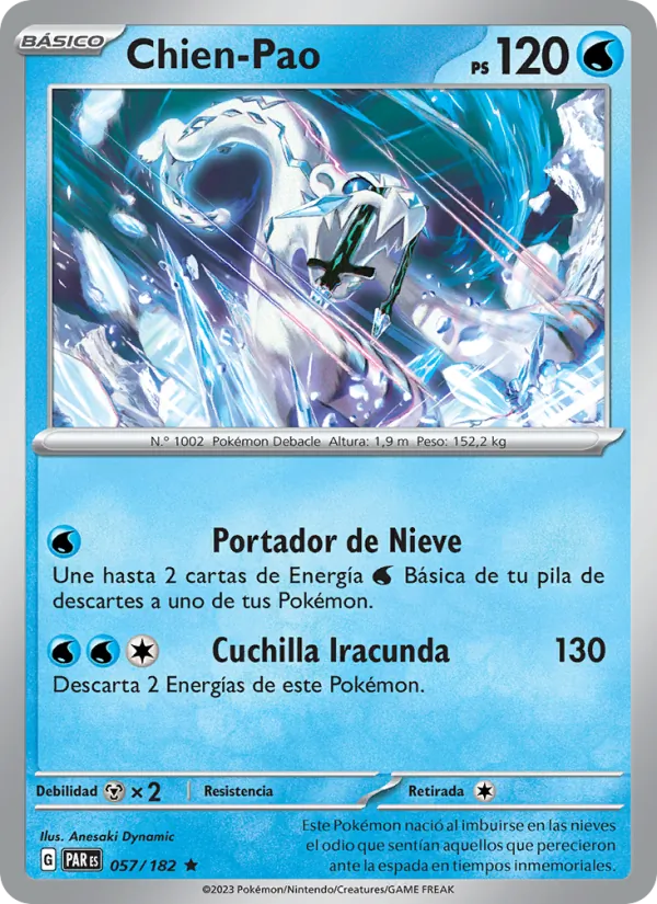 Carta Chien-Pao de la expansión Brecha Paradójica, número 057/182