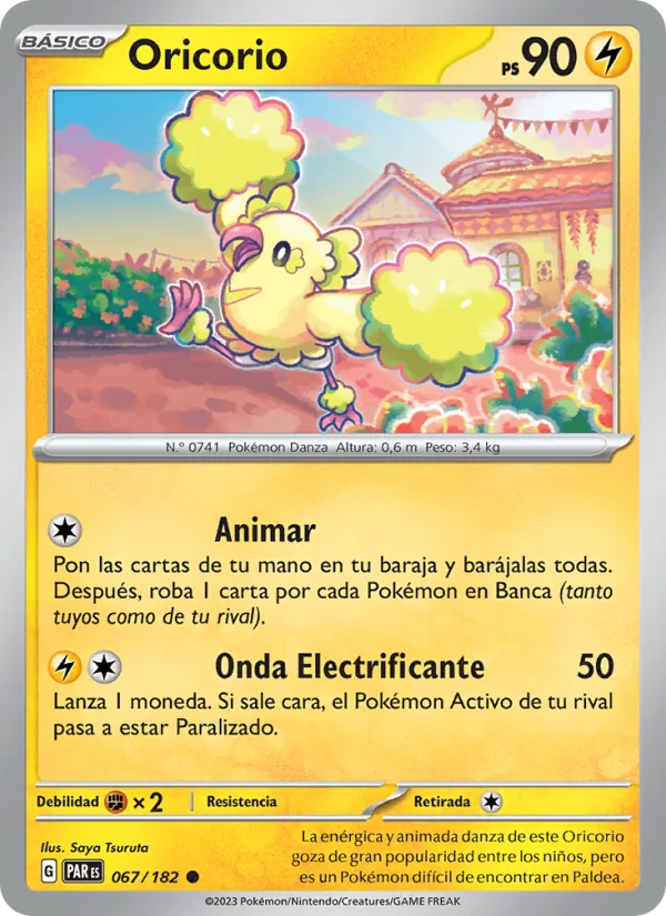 Carta Oricorio de la expansión Brecha Paradójica, número 067/182