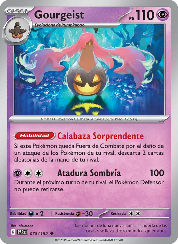Carta Gourgeist de la expansión Brecha Paradójica, número 078/182