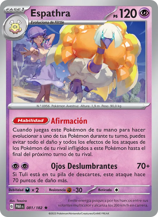 Carta Espathra de la expansión Brecha Paradójica, número 081/182