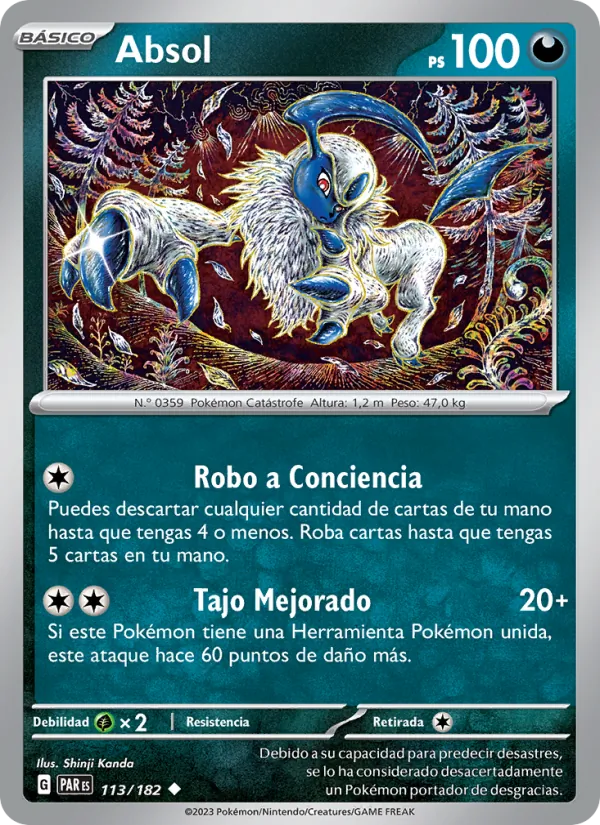 Carta Absol de la expansión Brecha Paradójica, número 113/182