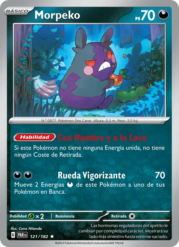 Carta Morpeko de la expansión Brecha Paradójica, número 121/182