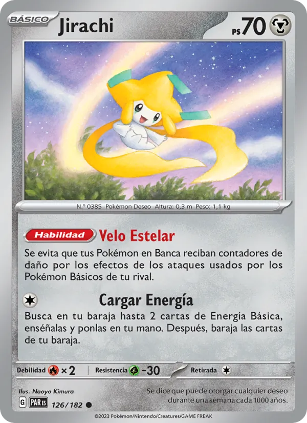 Carta Jirachi de la expansión Brecha Paradójica, número 126/182