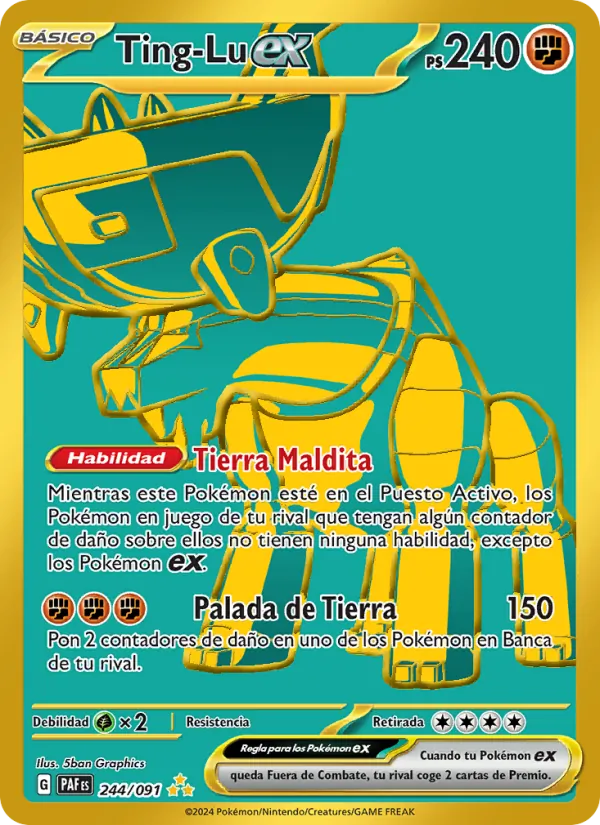 Carta Ting-Lu ex de la expansión Destinos de Paldea, número 244/91