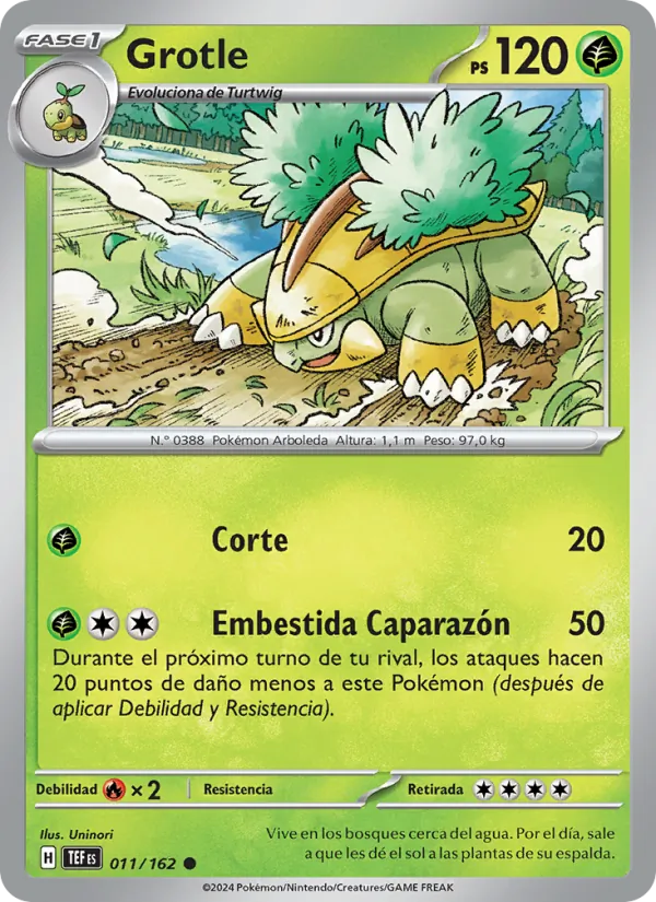 Carta Grotle de la expansión Fuerzas Temporales, número 011/162