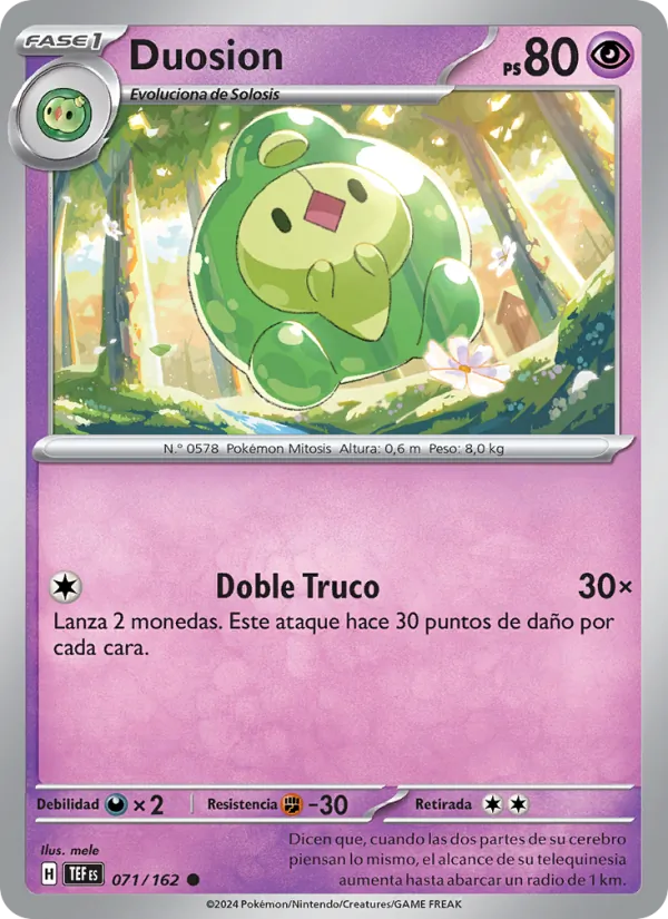 Carta Duosion de la expansión Fuerzas Temporales, número 071/162