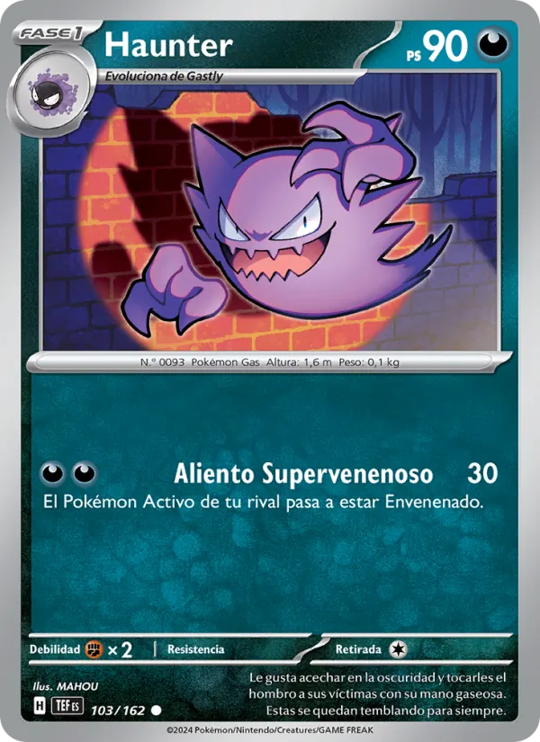 Carta Haunter de la expansión Fuerzas Temporales, número 103/162