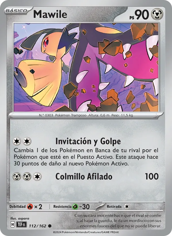 Carta Mawile de la expansión Fuerzas Temporales, número 112/162