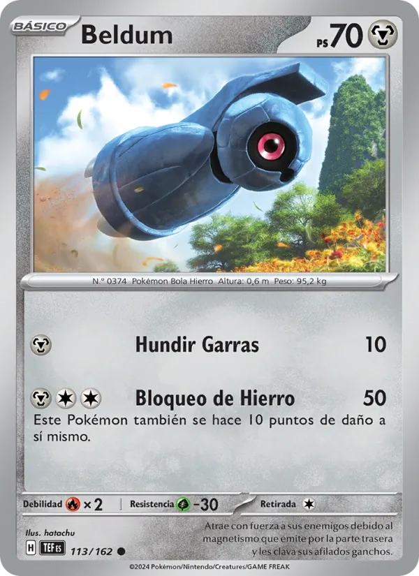 Carta Beldum de la expansión Fuerzas Temporales, número 113/162