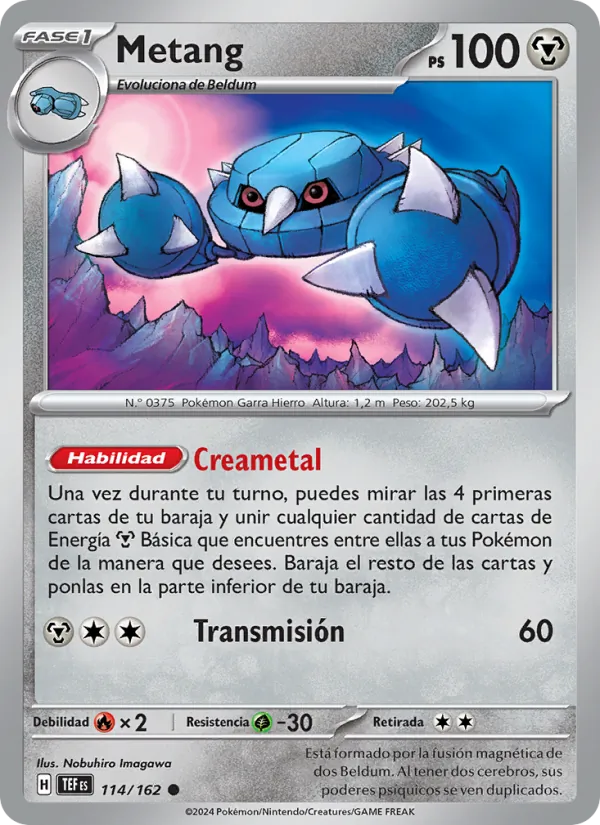 Carta Metang de la expansión Fuerzas Temporales, número 114/162