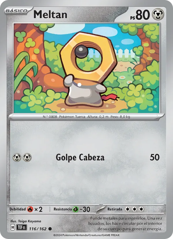 Carta Meltan de la expansión Fuerzas Temporales, número 116/162