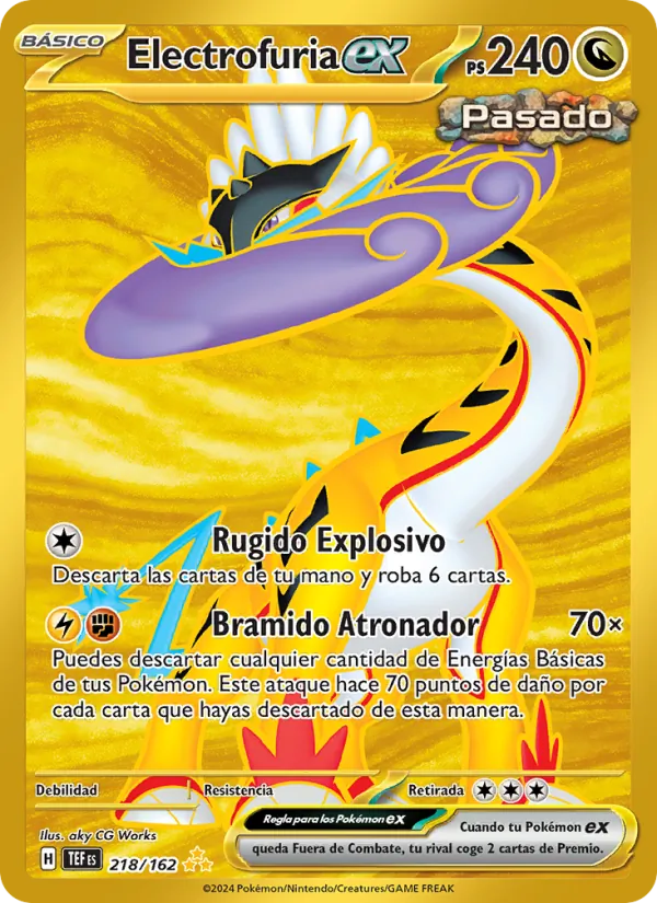 Carta Electrofuria ex de la expansión Fuerzas Temporales, número 218/162
