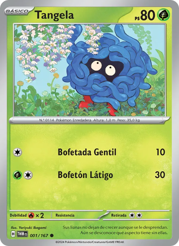 Carta Tangela de la expansión Mascarada Crepuscular, número 001/167