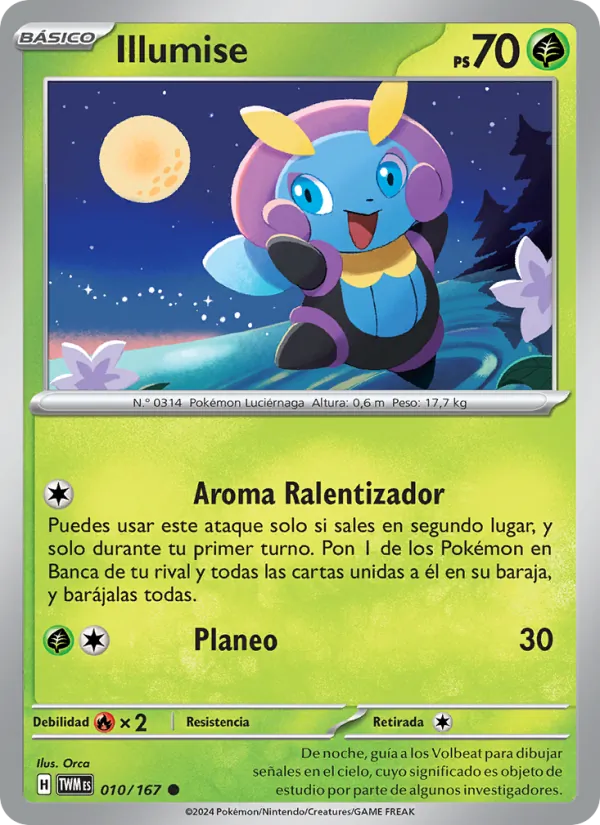 Carta Illumise de la expansión Mascarada Crepuscular, número 010/167