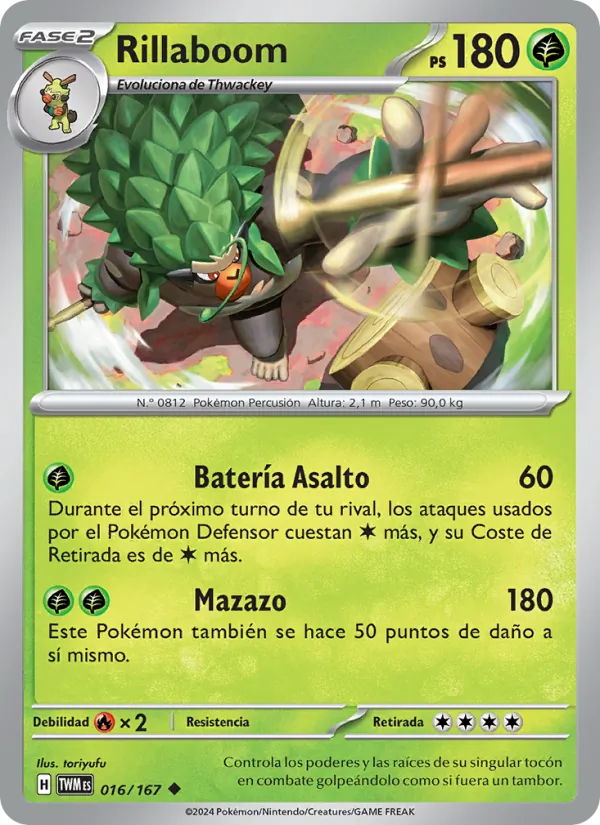 Carta Rillaboom de la expansión Mascarada Crepuscular, número 016/167