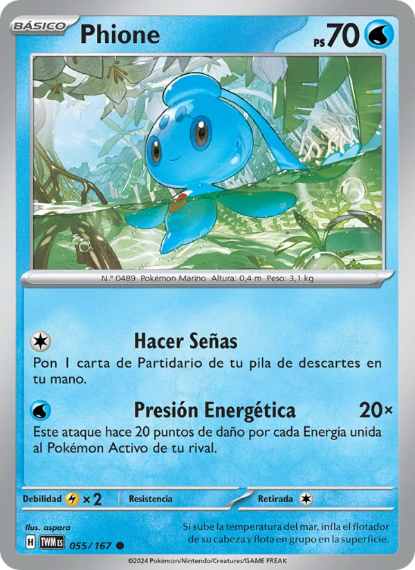 Carta Phione de la expansión Mascarada Crepuscular, número 055/167