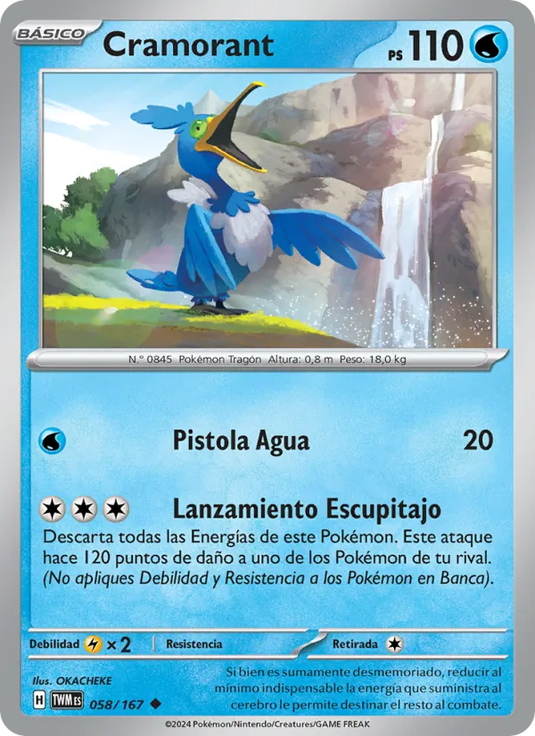 Carta Cramorant de la expansión Mascarada Crepuscular, número 058/167