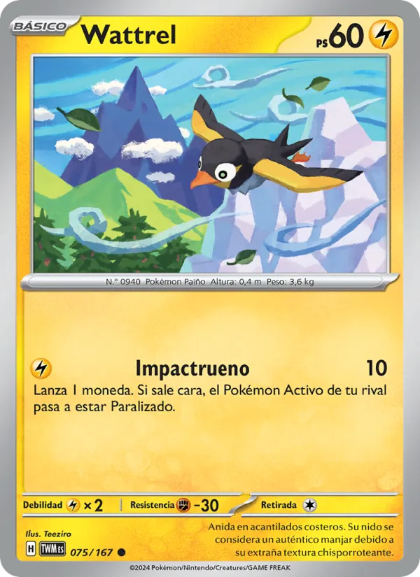Carta Wattrel de la expansión Mascarada Crepuscular, número 075/167