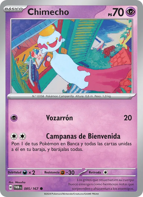 Carta Chimecho de la expansión Mascarada Crepuscular, número 085/167