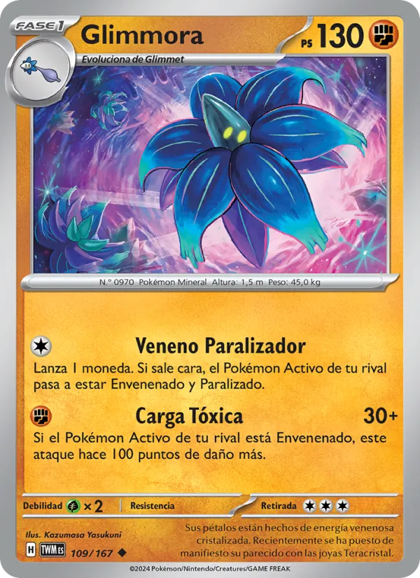 Carta Glimmora de la expansión Mascarada Crepuscular, número 109/167