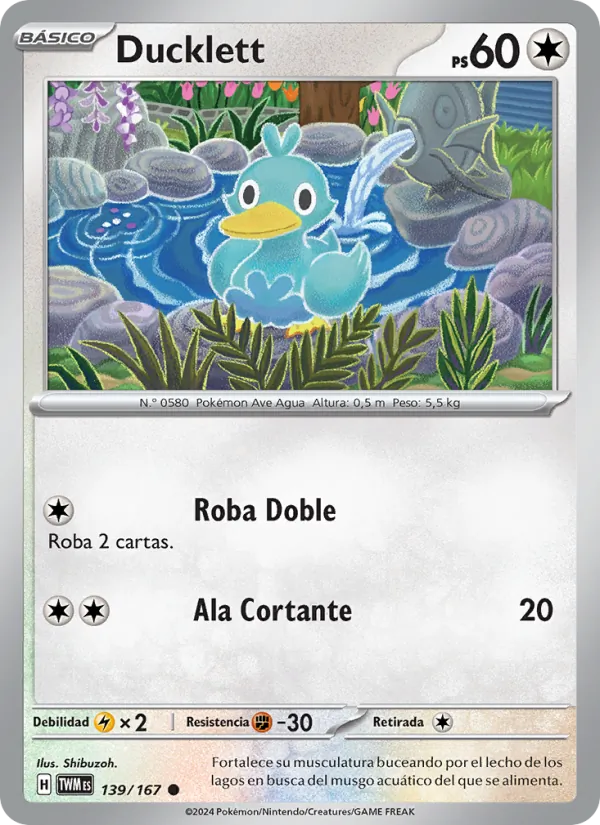Carta Ducklett de la expansión Mascarada Crepuscular, número 139/167