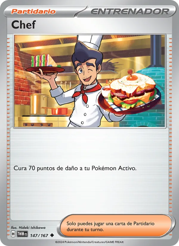 Carta Chef de la expansión Mascarada Crepuscular, número 147/167