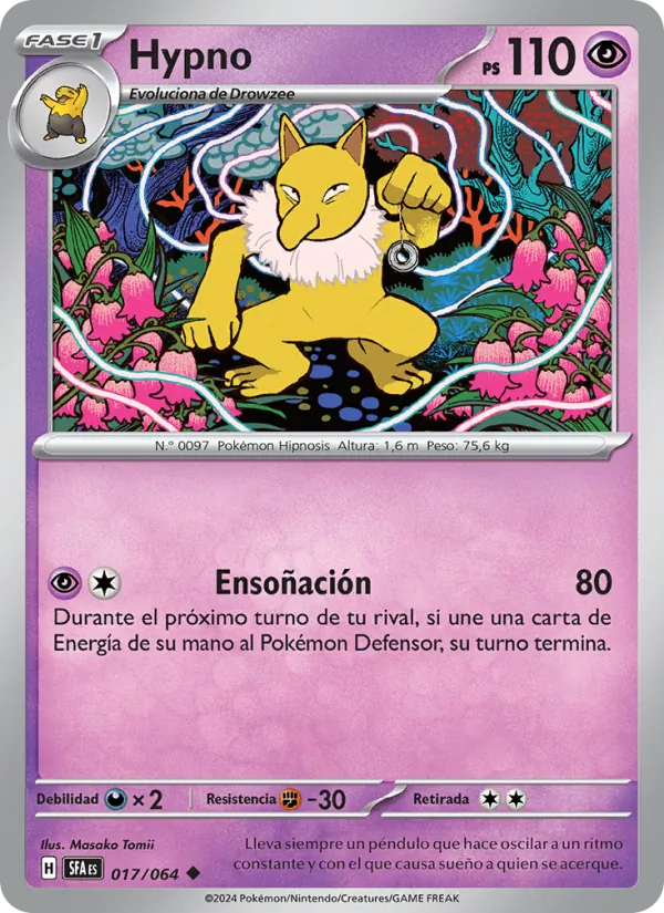 Carta Hypno de la expansión Fabula Sombría, número 017/64