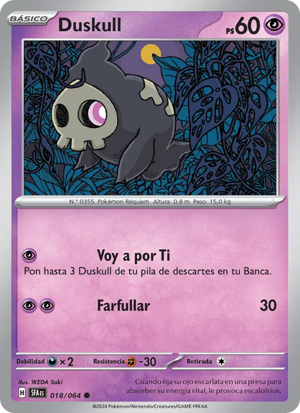 Carta Duskull de la expansión Fabula Sombría, número 018/64