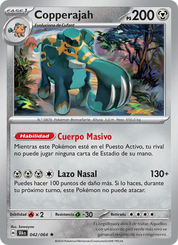 Carta Copperajah de la expansión Fabula Sombría, número 042/64