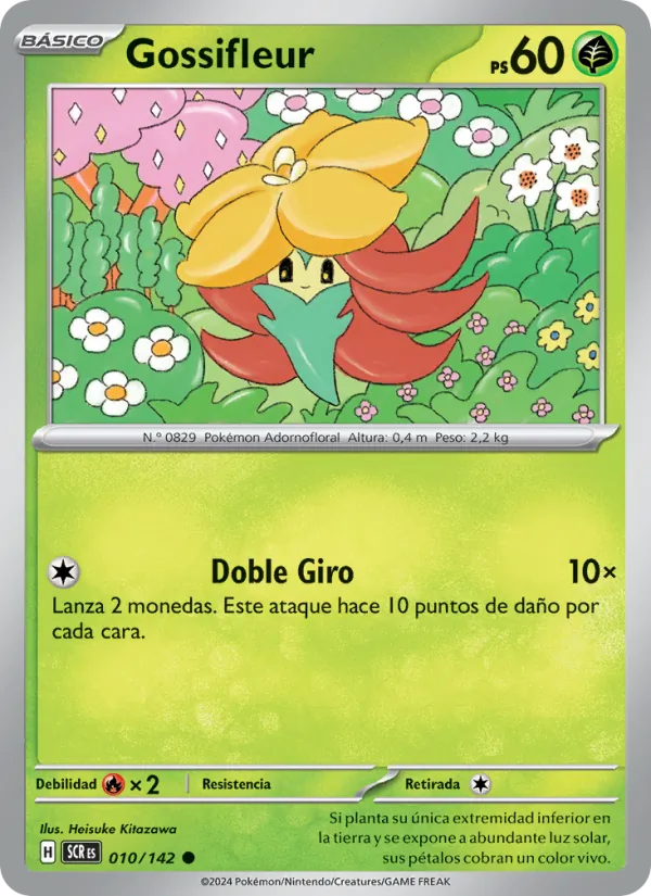 Carta Gossifleur de la expansión Corona Astral, número 010/142