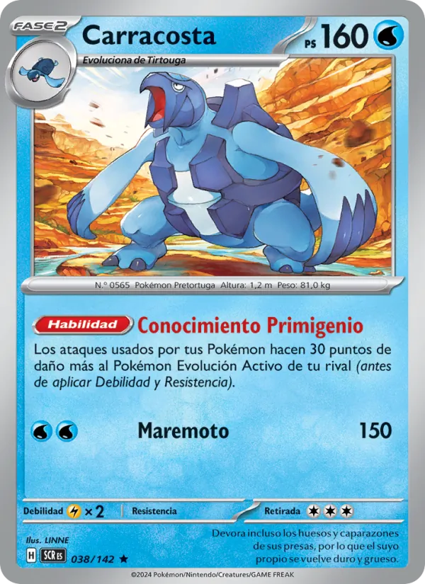 Carta Carracosta de la expansión Corona Astral, número 038/142