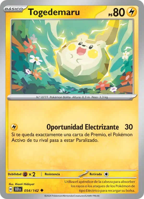 Carta Togedemaru de la expansión Corona Astral, número 054/142